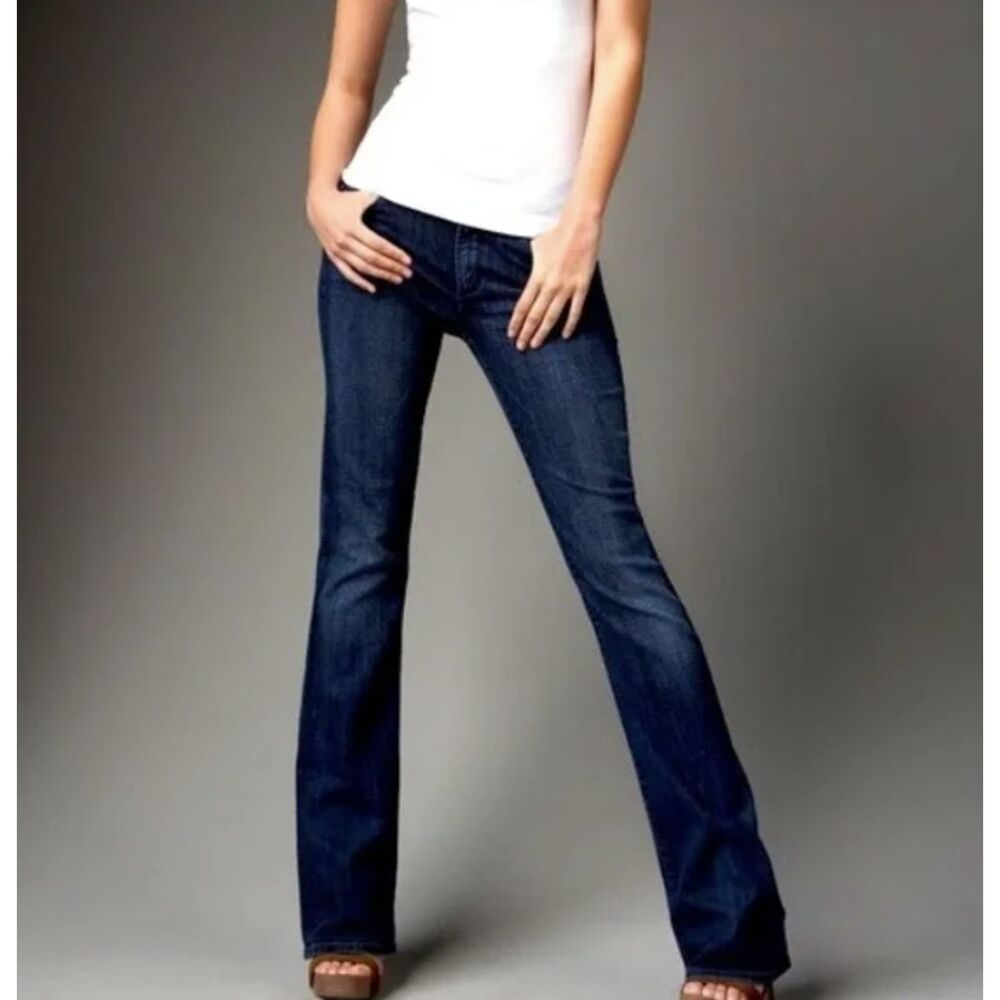Citizens of Humanity Amber Jeans Medium Rise Bootcut Wms Size 28 Dark Blue